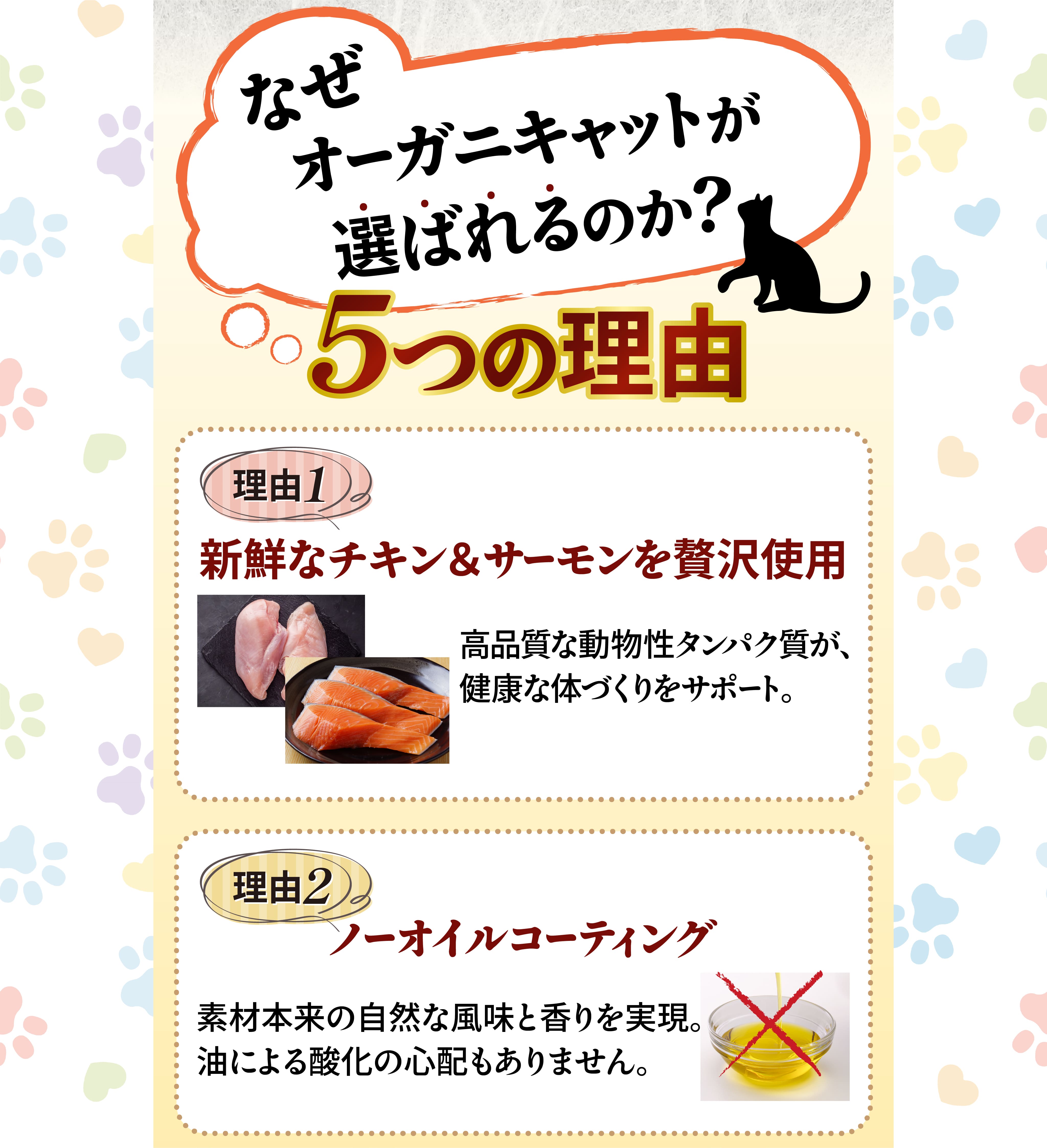 なぜオーガニキャットが選ばれるのか？