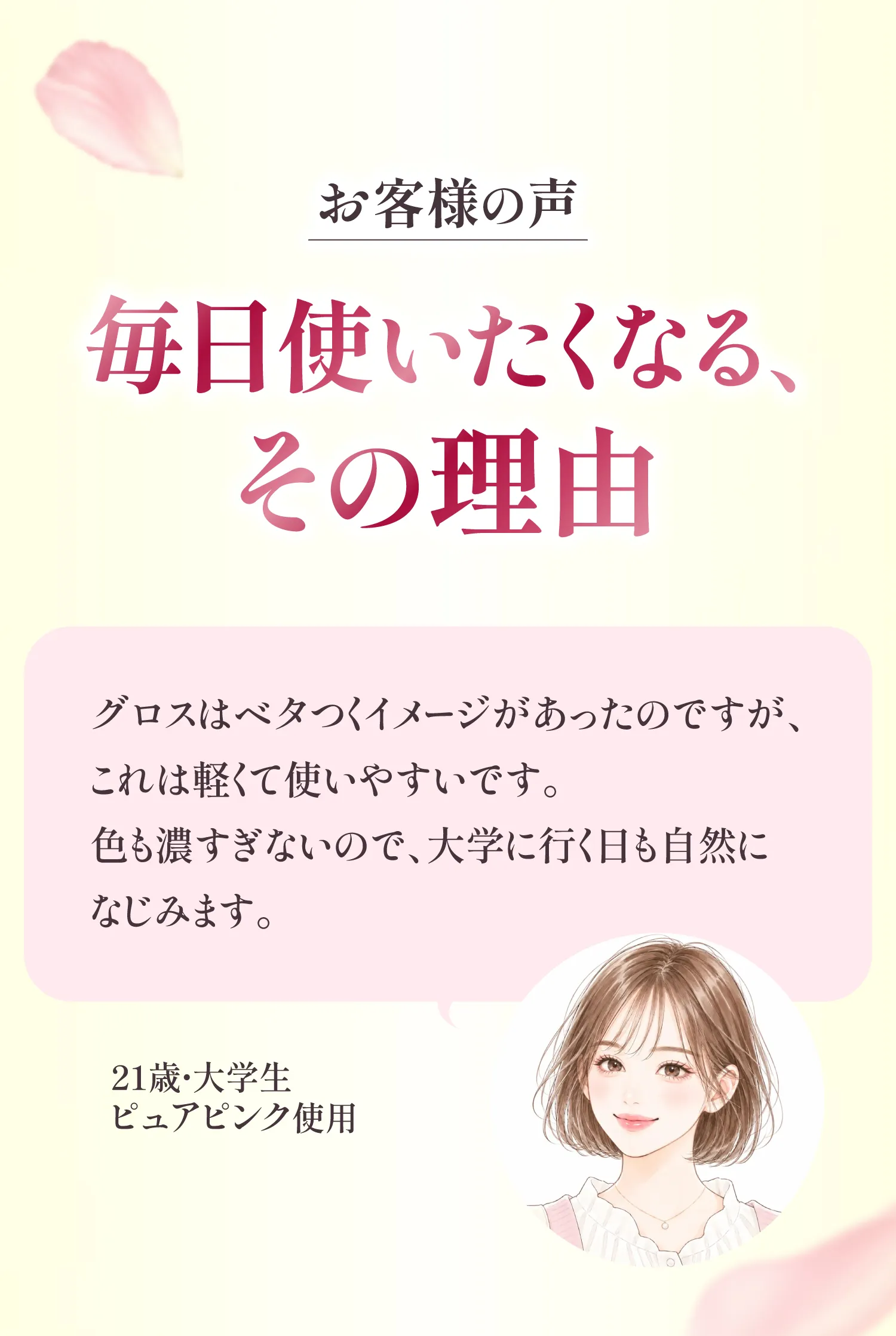 セラム グロー リップの使い方その1