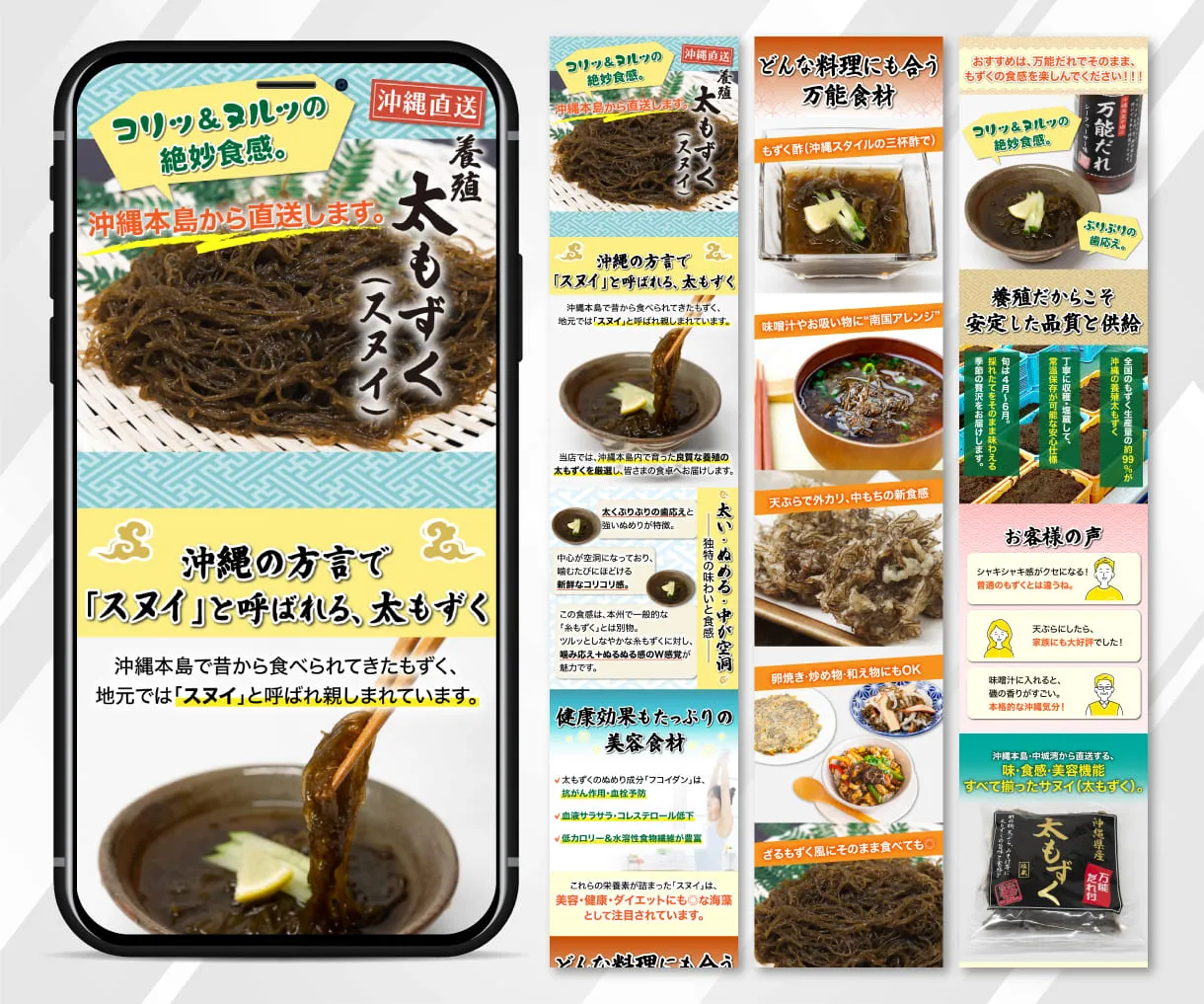 沖縄直送 養殖太もずく